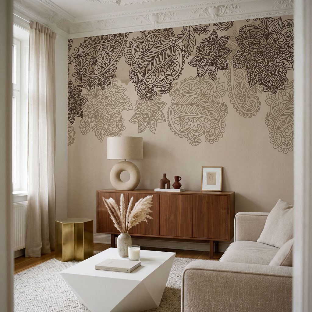 Paisleymuster am oberen Rand — Interieur 2