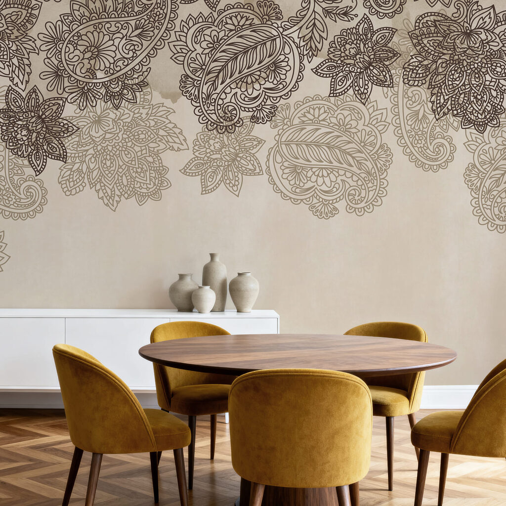 Paisleymuster am oberen Rand — Interieur 3