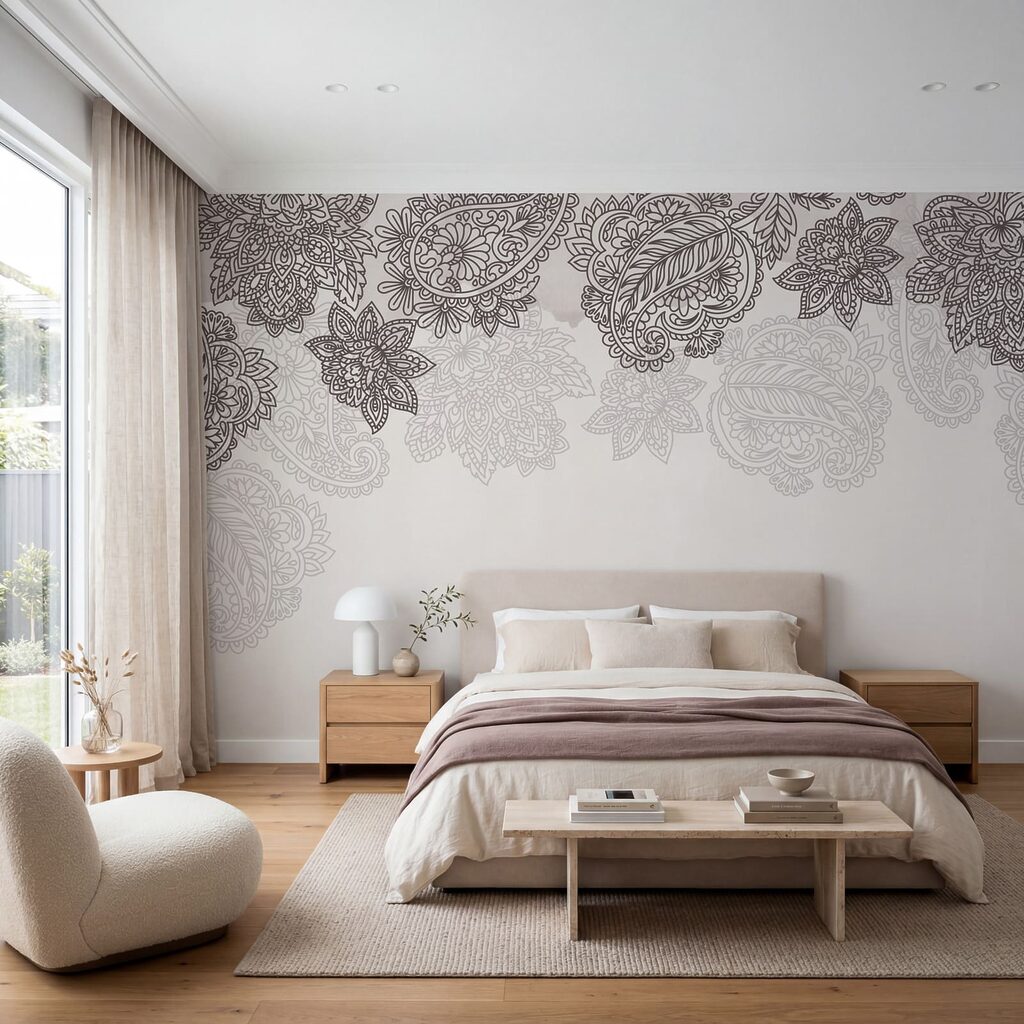 Paisleymuster am oberen Rand — Interieur 1