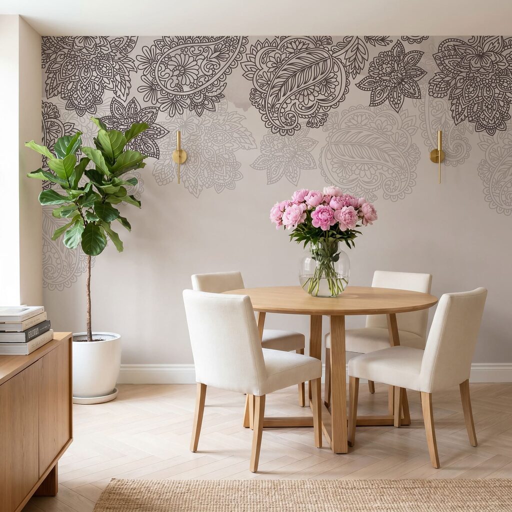 Paisleymuster am oberen Rand — Interieur 4