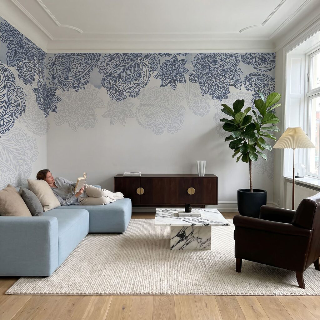 Paisleymuster am oberen Rand — Interieur 3
