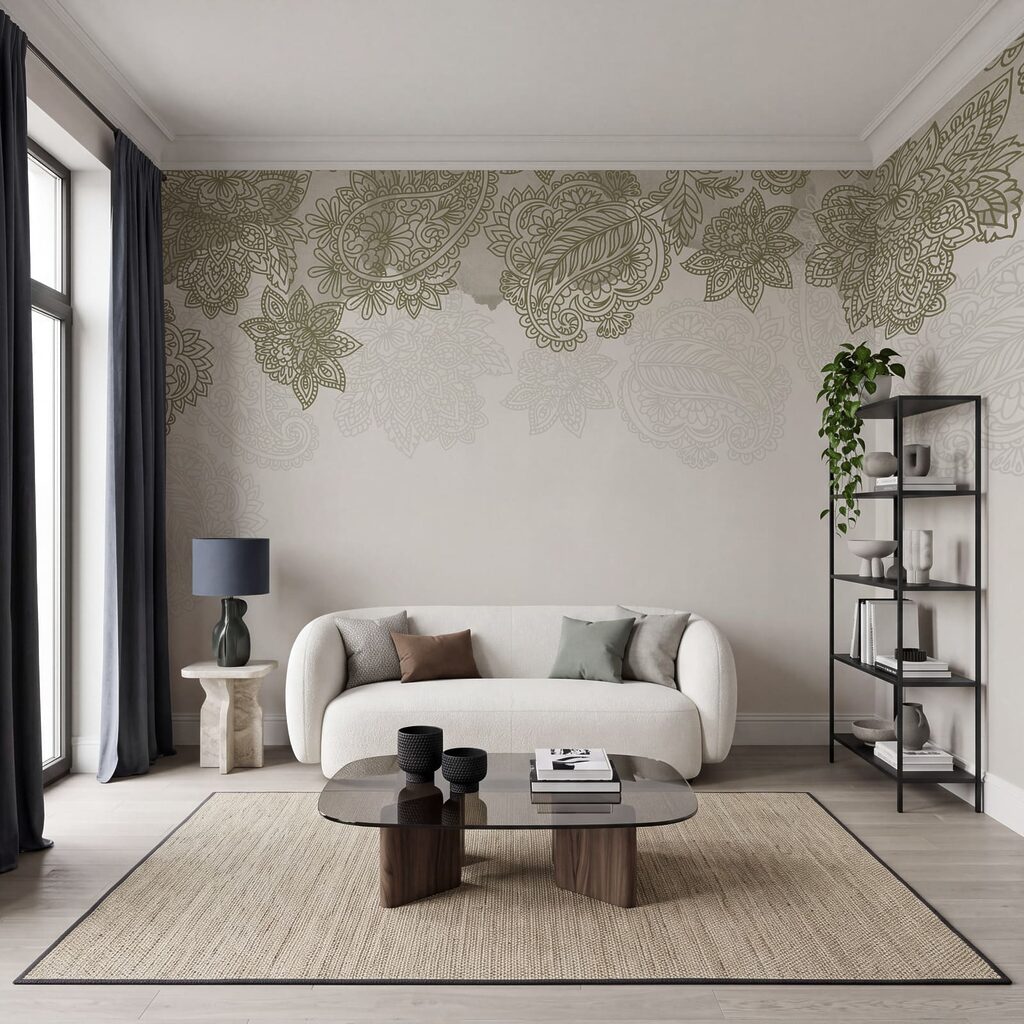 Paisleymuster am oberen Rand — Interieur 3
