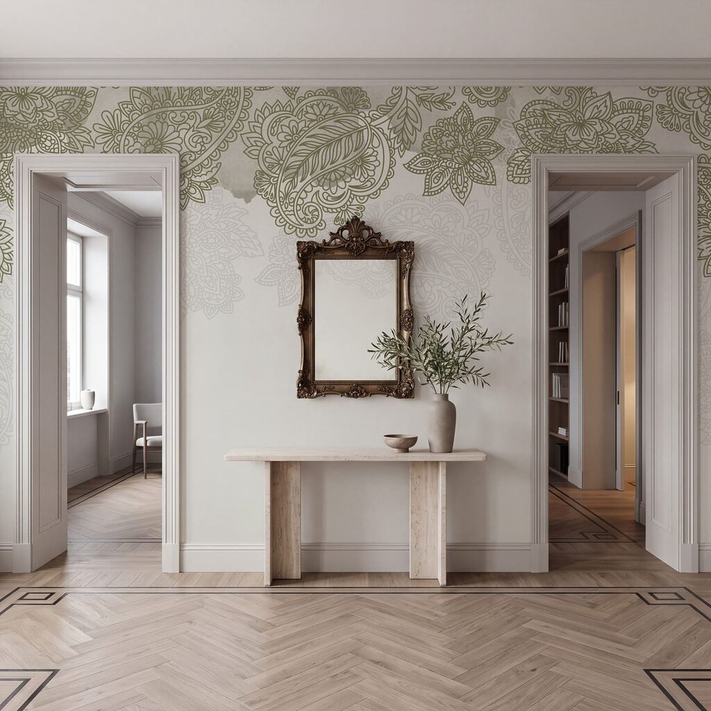 Paisleymuster am oberen Rand — Interieur 4