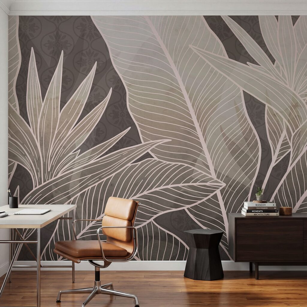Tropenblätter mit feinen Adern — Interieur 5