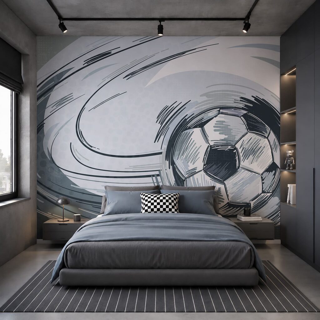 Fußball mit Tintenbogen — Interieur 2