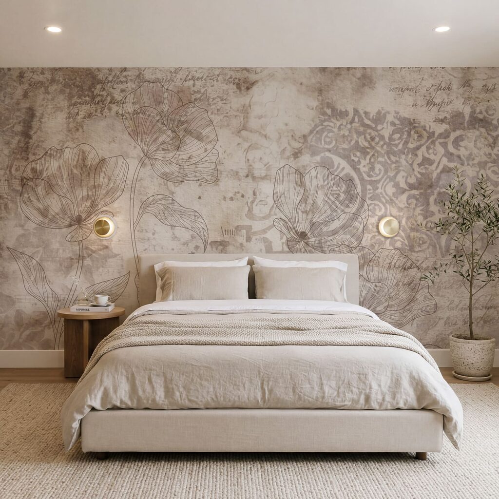 Blütenlinien und alte Ornamente — Interieur 1