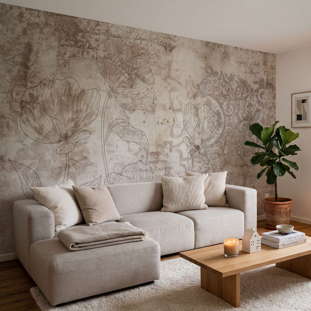 Blütenlinien und alte Ornamente — Interieur 2