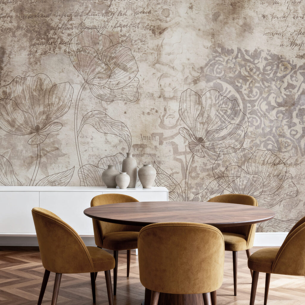 Blütenlinien und alte Ornamente — Interieur 4