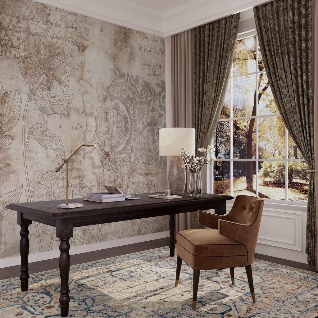 Blütenlinien und alte Ornamente — Interieur 5