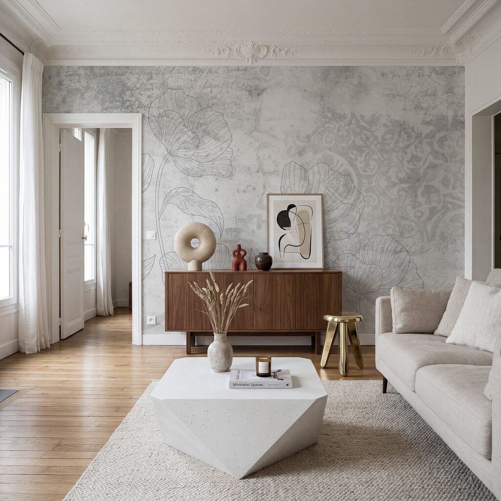 Blütenlinien und alte Ornamente — Interieur 4