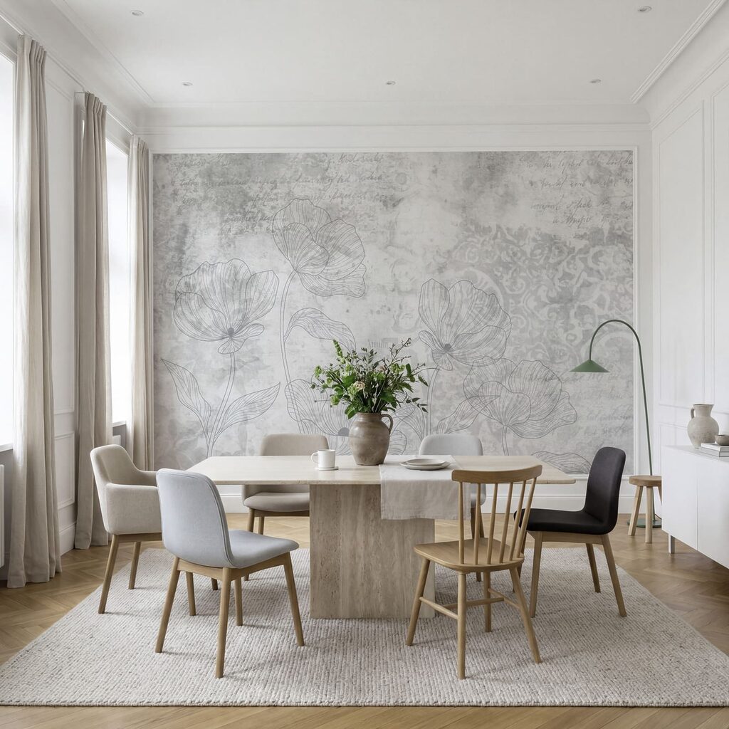 Blütenlinien und alte Ornamente — Interieur 1