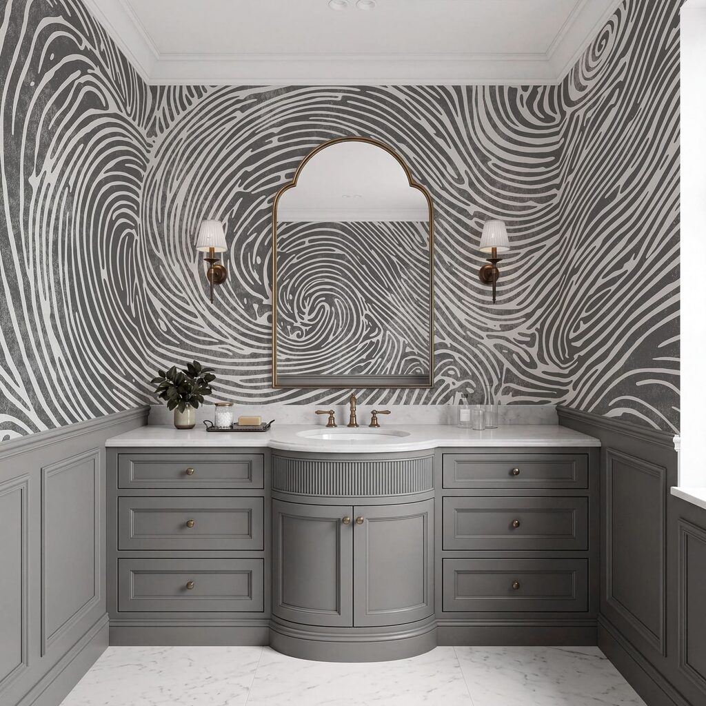 Spiralen in Wellenlinien — Interieur 3