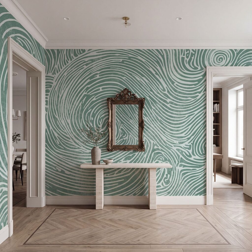 Spiralen in Wellenlinien — Interieur 3
