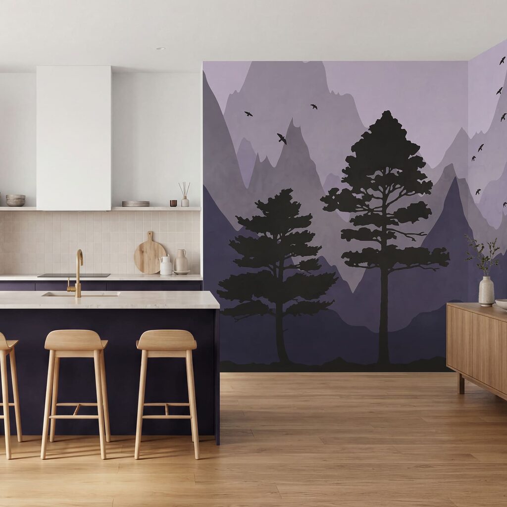 Kiefern vor bunten Bergen — Interieur 2