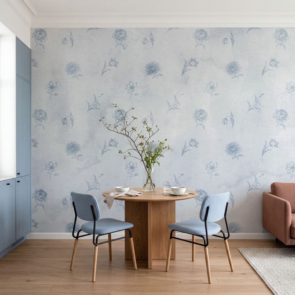 Blümchen auf verwitterter Farbe — Interieur 2