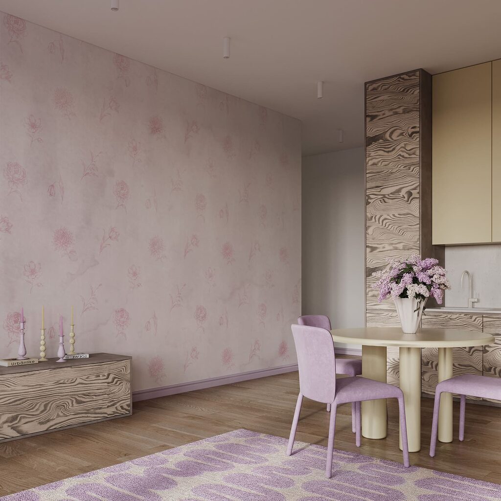 Blümchen auf verwitterter Farbe — Interieur 3