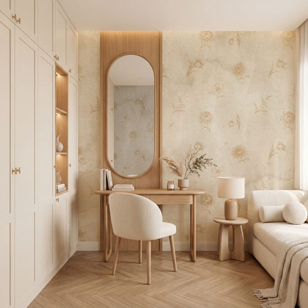 Blümchen auf verwitterter Farbe — Interieur 1