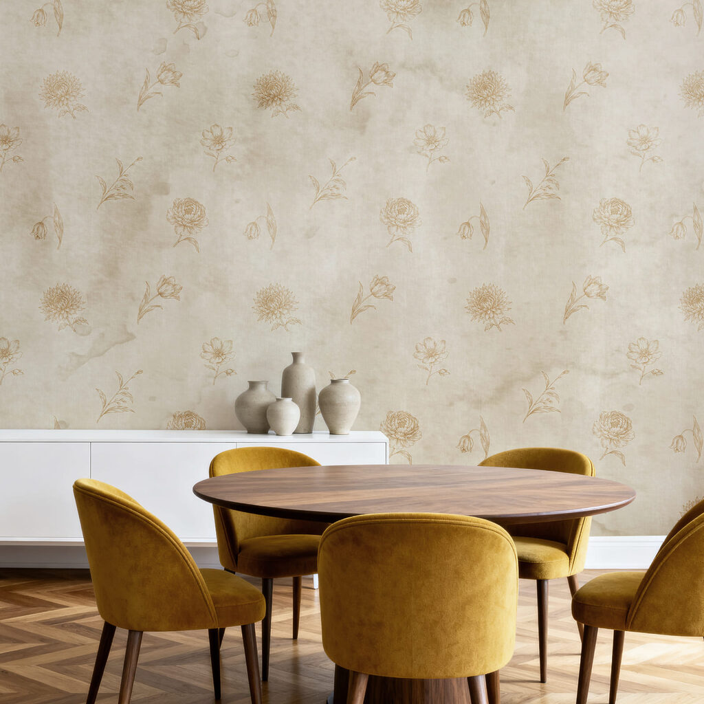 Blümchen auf verwitterter Farbe — Interieur 3