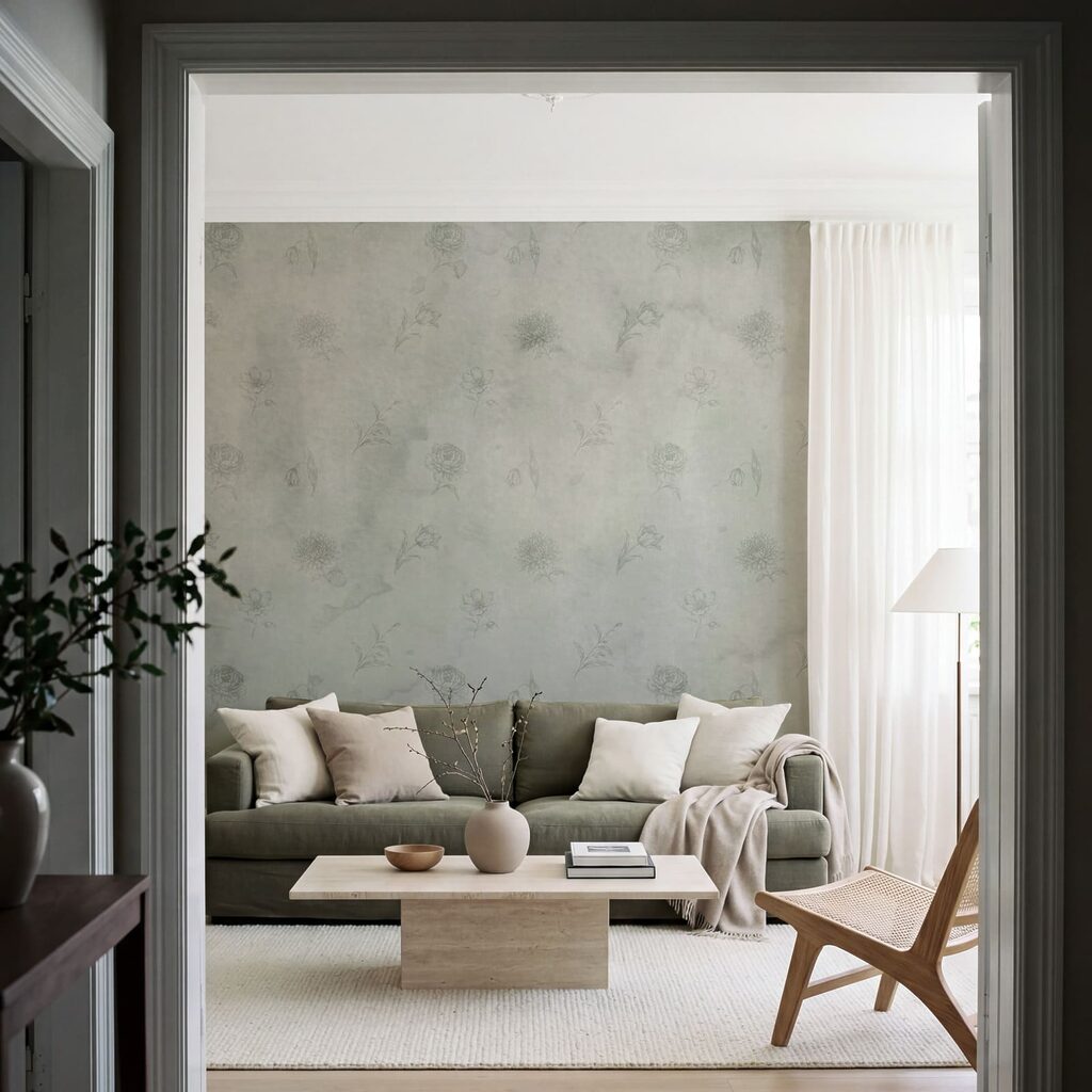 Blümchen auf verwitterter Farbe — Interieur 2