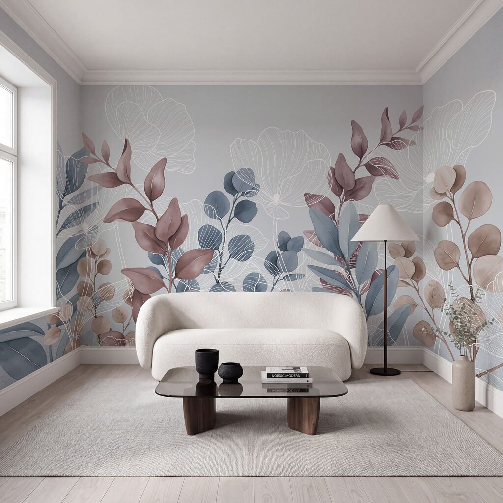 Blätter mit weißen Adern — Interieur 1