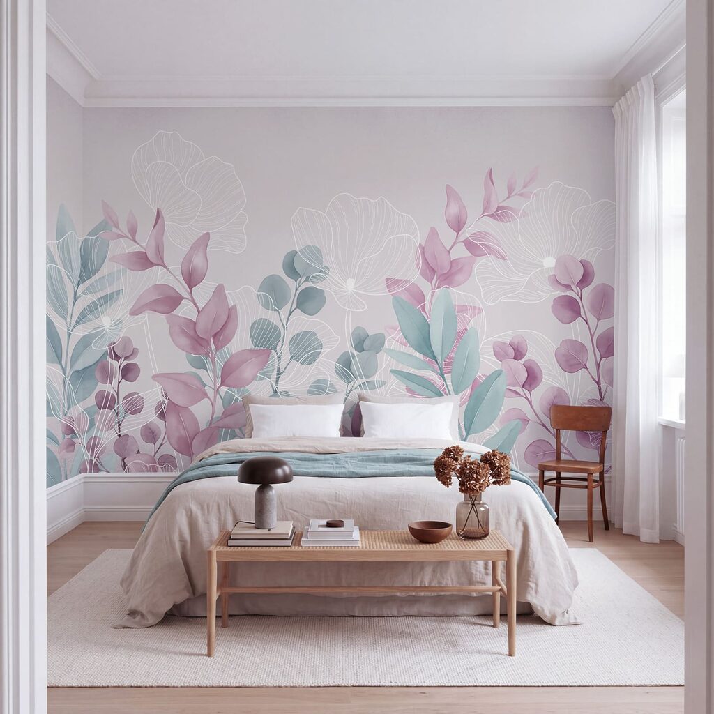 Blätter mit weißen Adern — Interieur 1