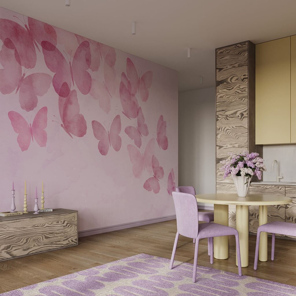 Schmetterlinge und Farbwolken — Interieur 3