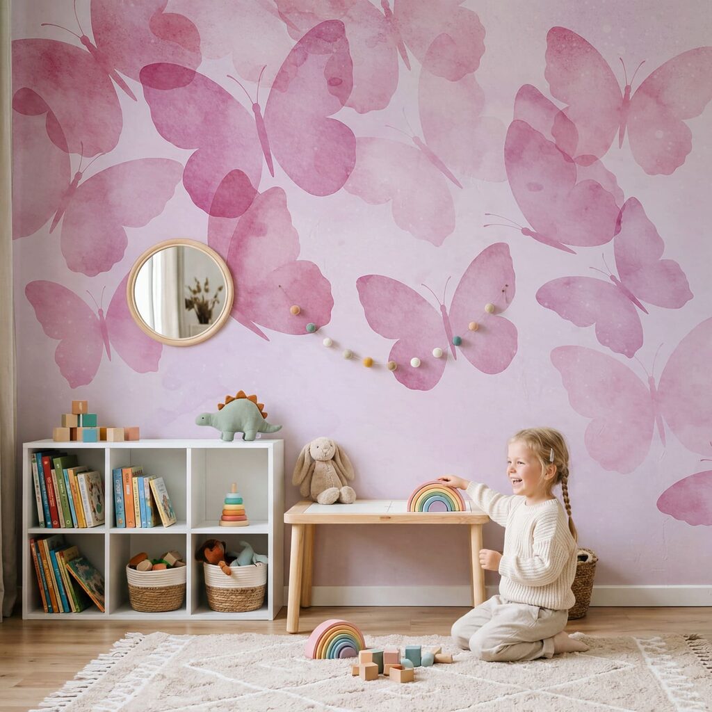 Schmetterlinge und Farbwolken — Interieur 1