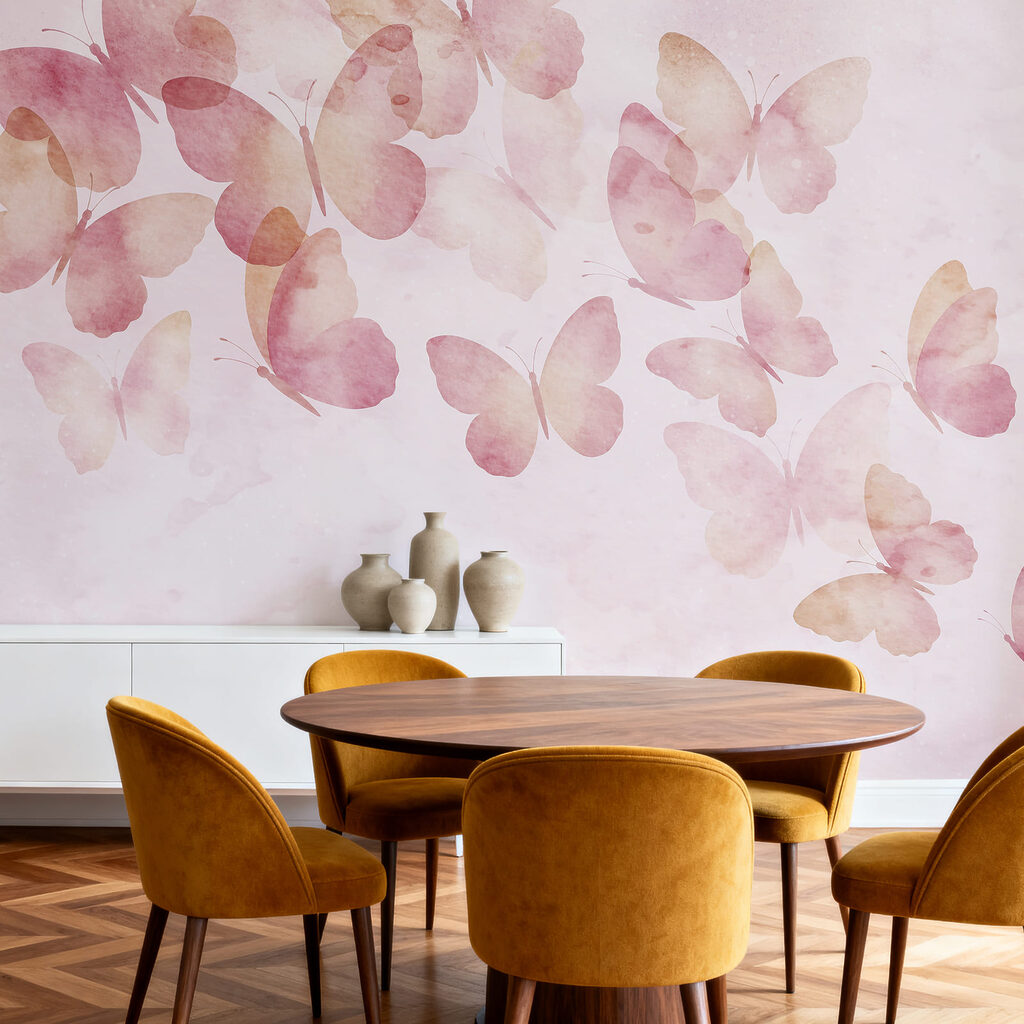 Schmetterlinge und Farbwolken — Interieur 3