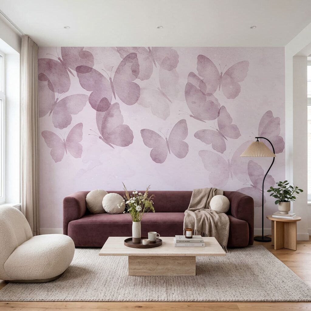 Schmetterlinge und Farbwolken — Interieur 2