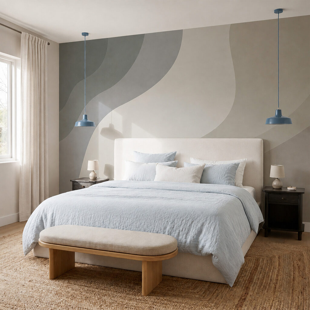 Breite geschwungene Bänder — Interieur 1