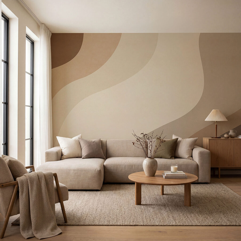 Breite geschwungene Bänder — Interieur 1