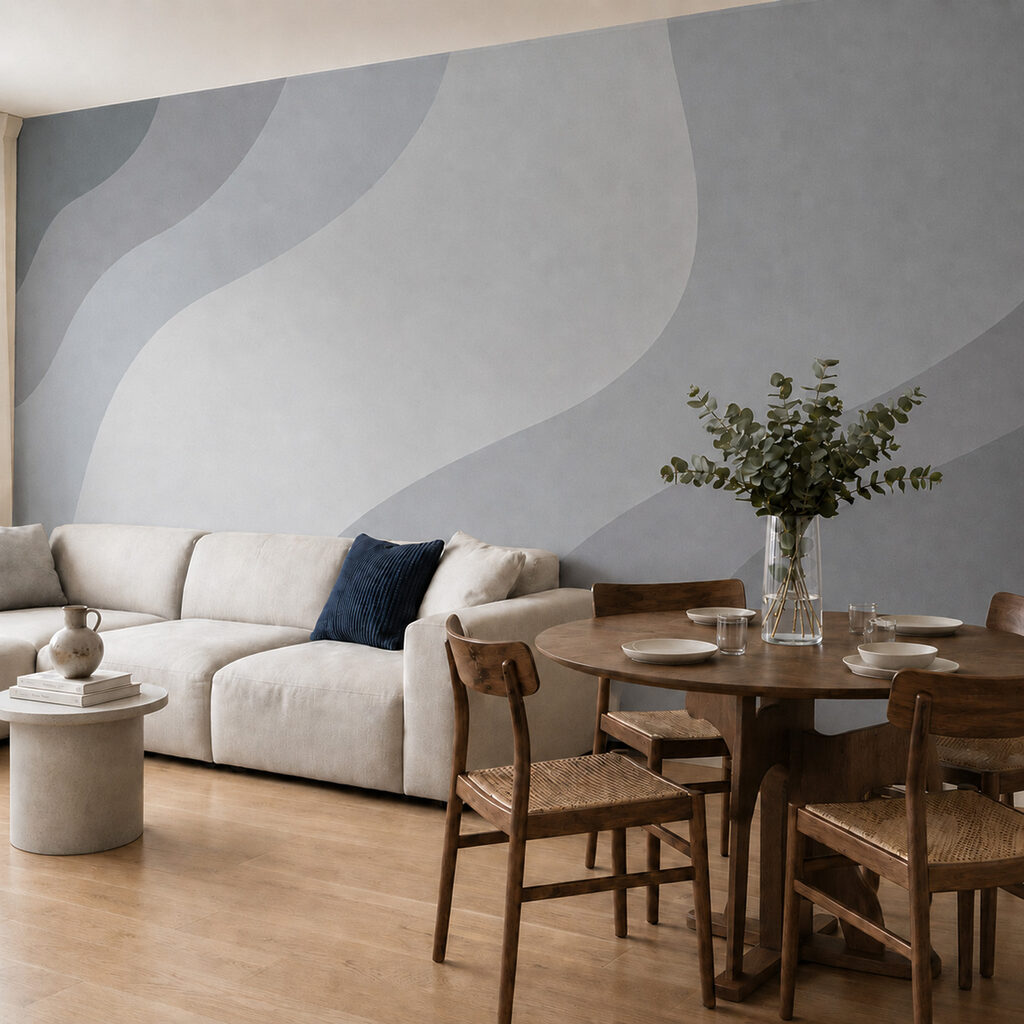 Breite geschwungene Bänder — Interieur 2