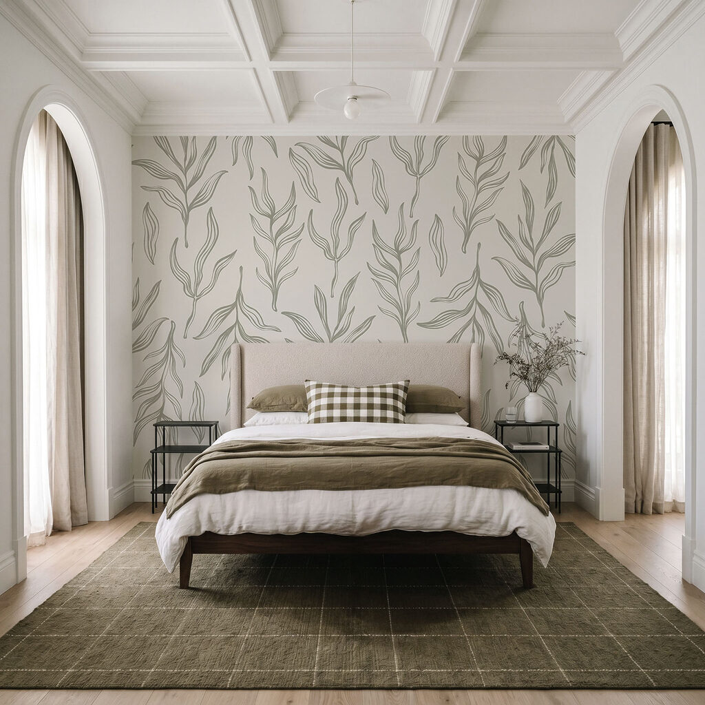 Blattzweige in Federstrichen — Interieur 2