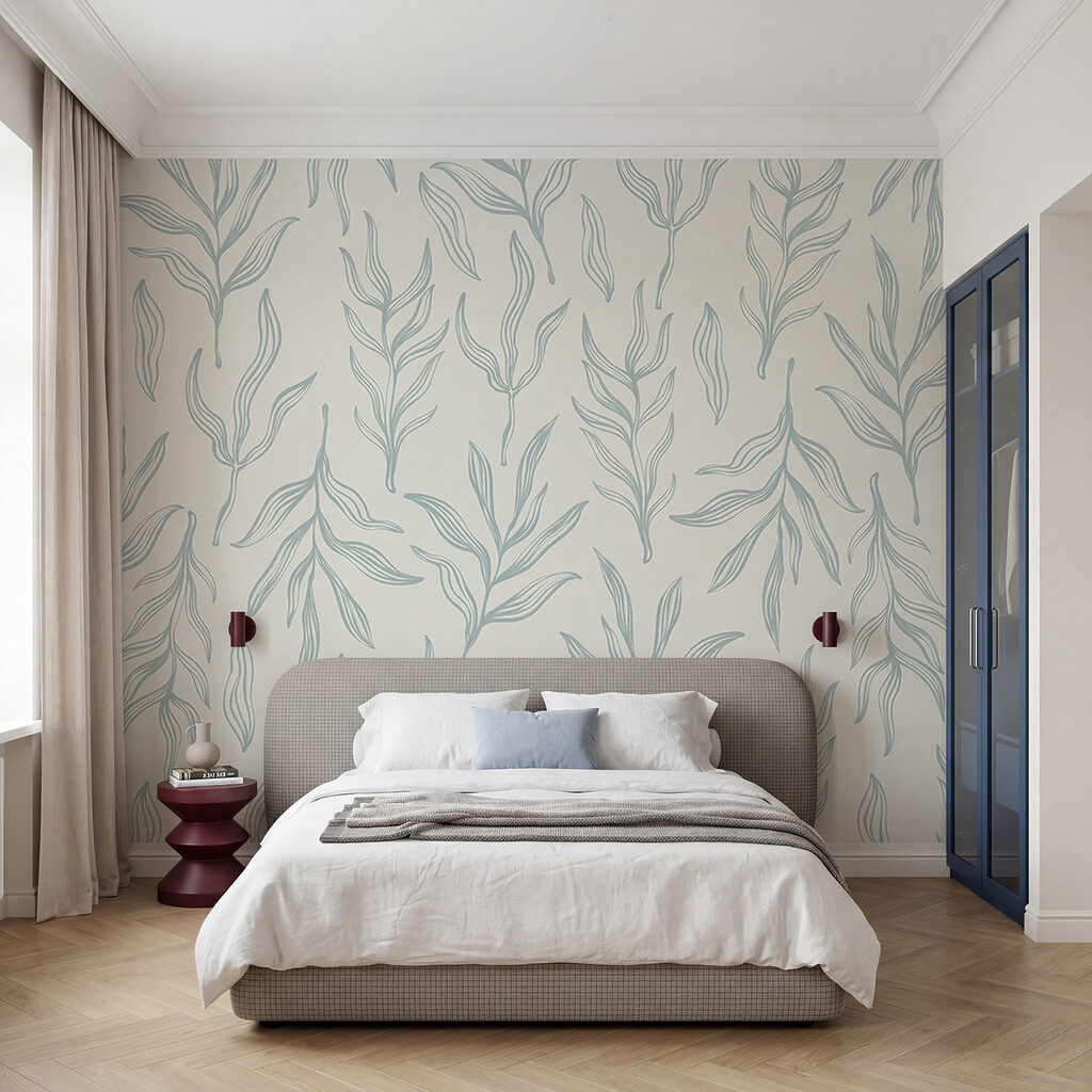 Blattzweige in Federstrichen — Interieur 2