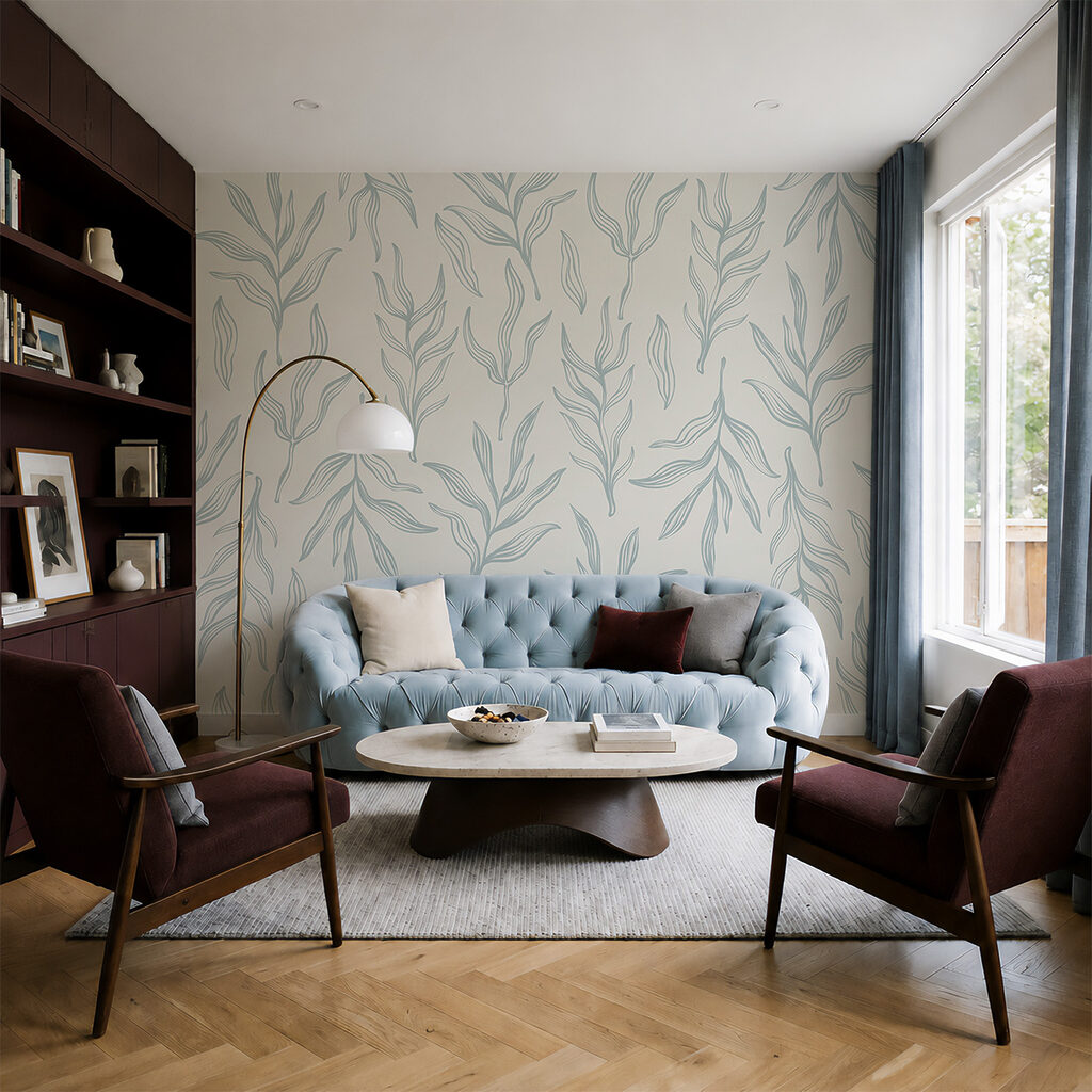 Blattzweige in Federstrichen — Interieur 1