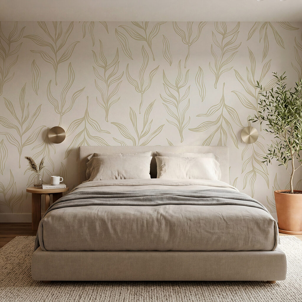 Blattzweige in Federstrichen — Interieur 2