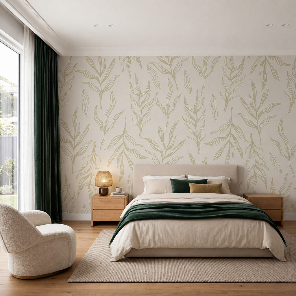 Blattzweige in Federstrichen — Interieur 3