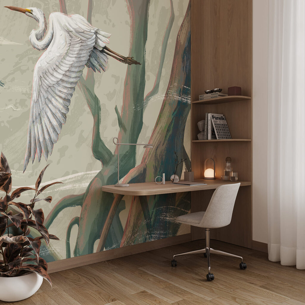 Flügel zwischen hohen Stämmen — Interieur 3