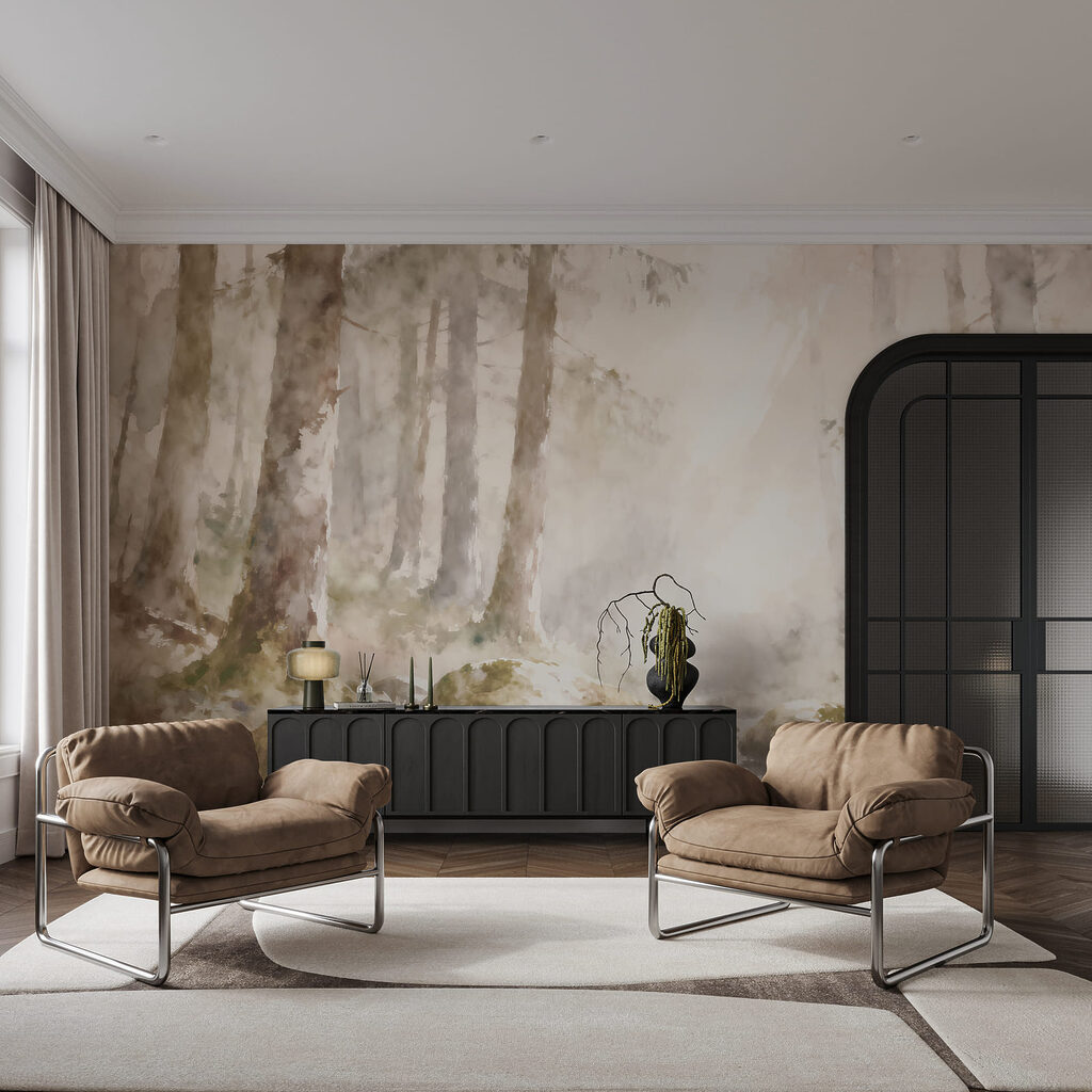 Waldbach mit runden Steinen — Interieur 2