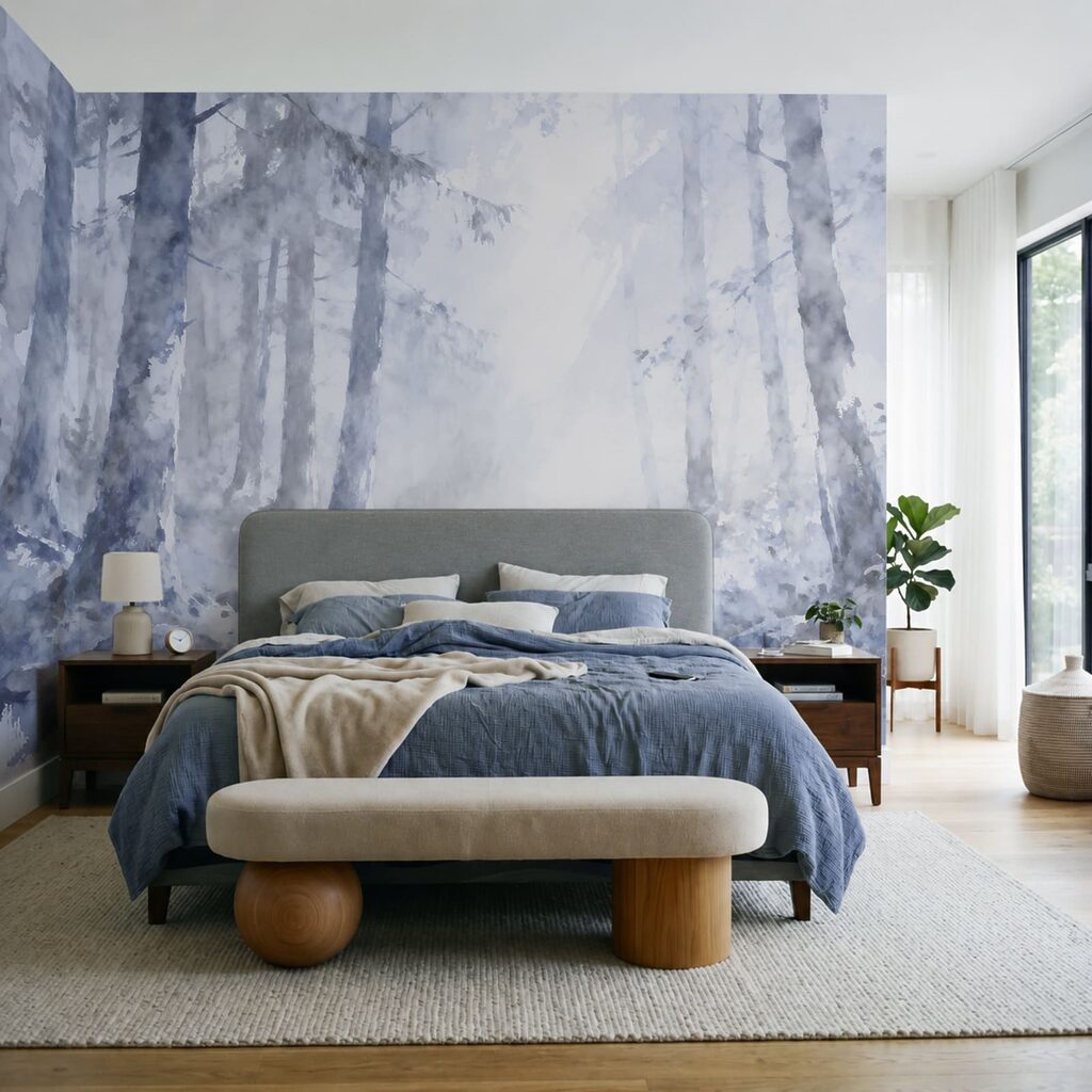 Waldbach mit runden Steinen — Interieur 2