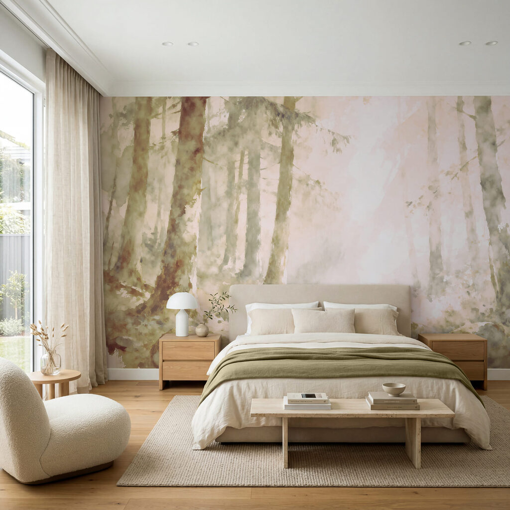 Waldbach mit runden Steinen — Interieur 1