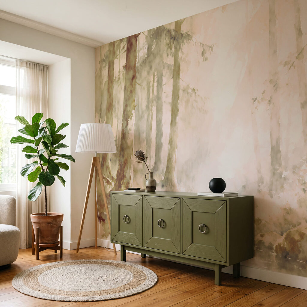 Waldbach mit runden Steinen — Interieur 2