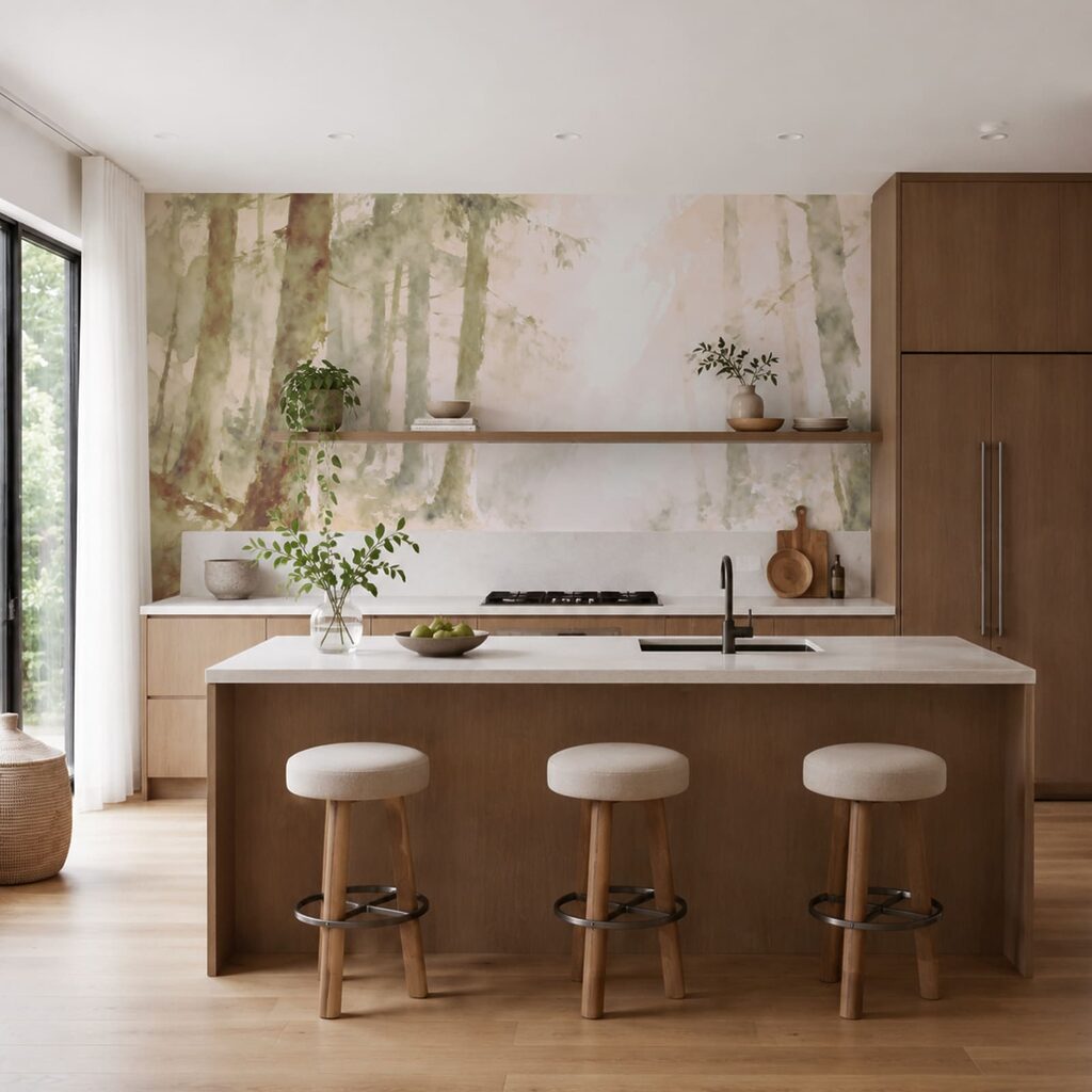 Waldbach mit runden Steinen — Interieur 3
