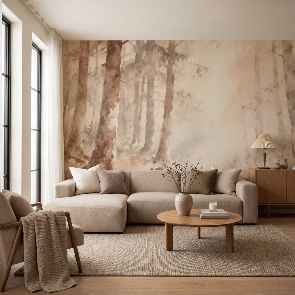 Waldbach mit runden Steinen — Interieur 3