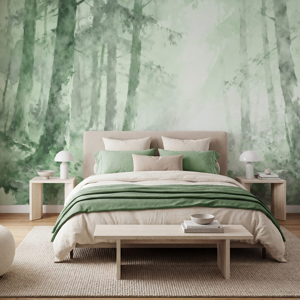 Waldbach mit runden Steinen — Interieur 1