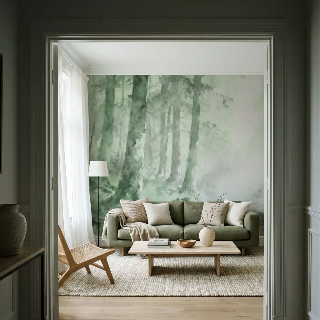 Waldbach mit runden Steinen — Interieur 2