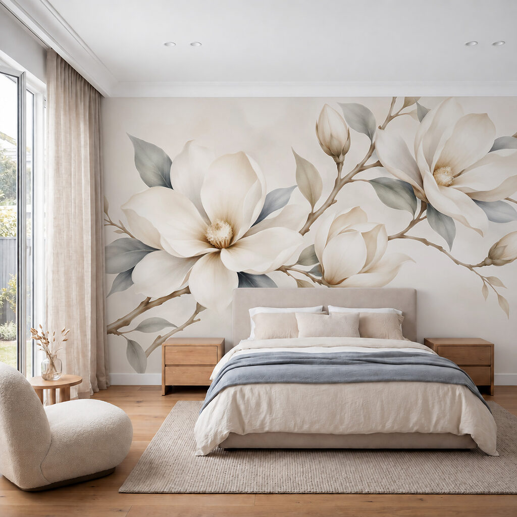 Weiße Blüten an Zweigen — Interieur 2