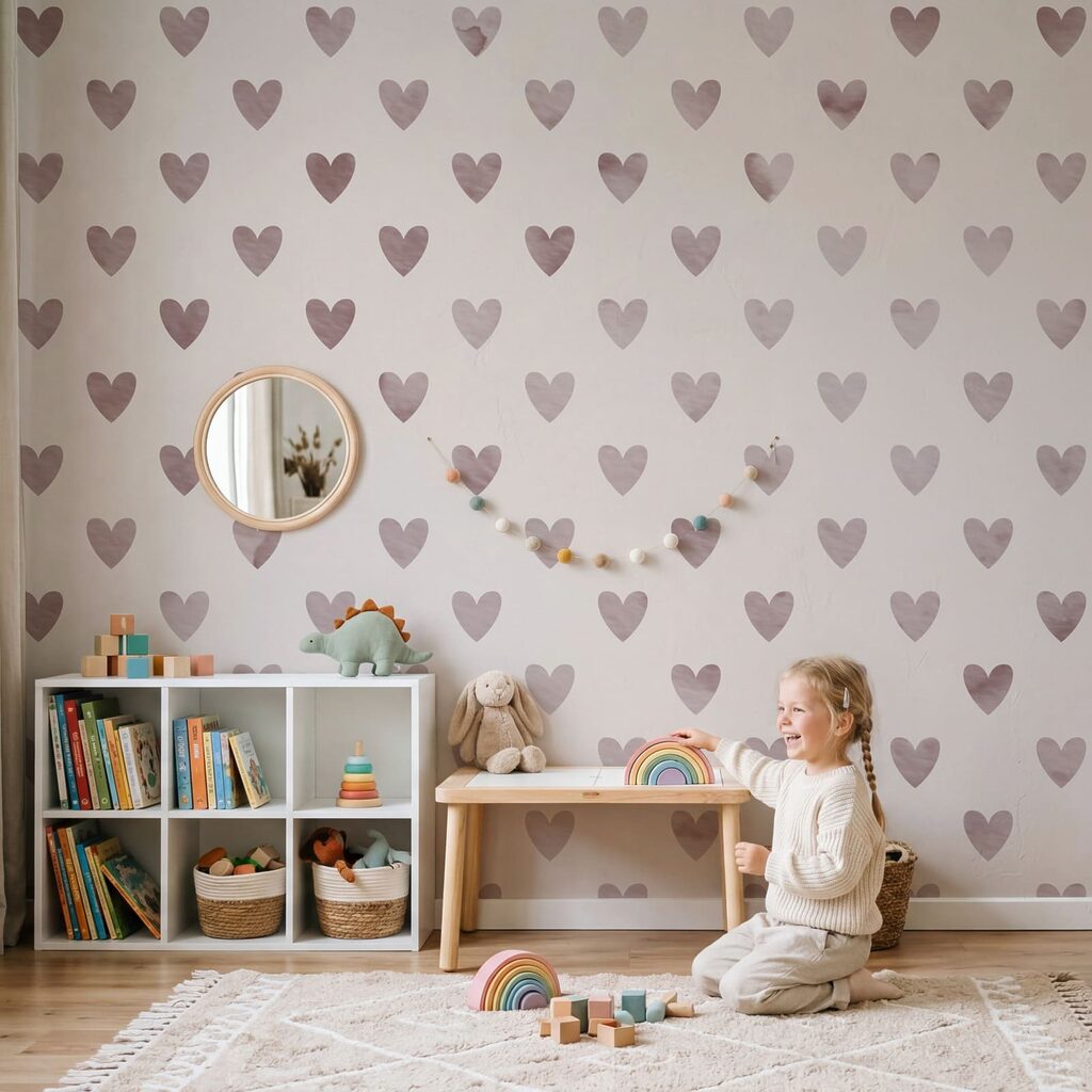 Kleine Herzchen in Reihen — Interieur 2