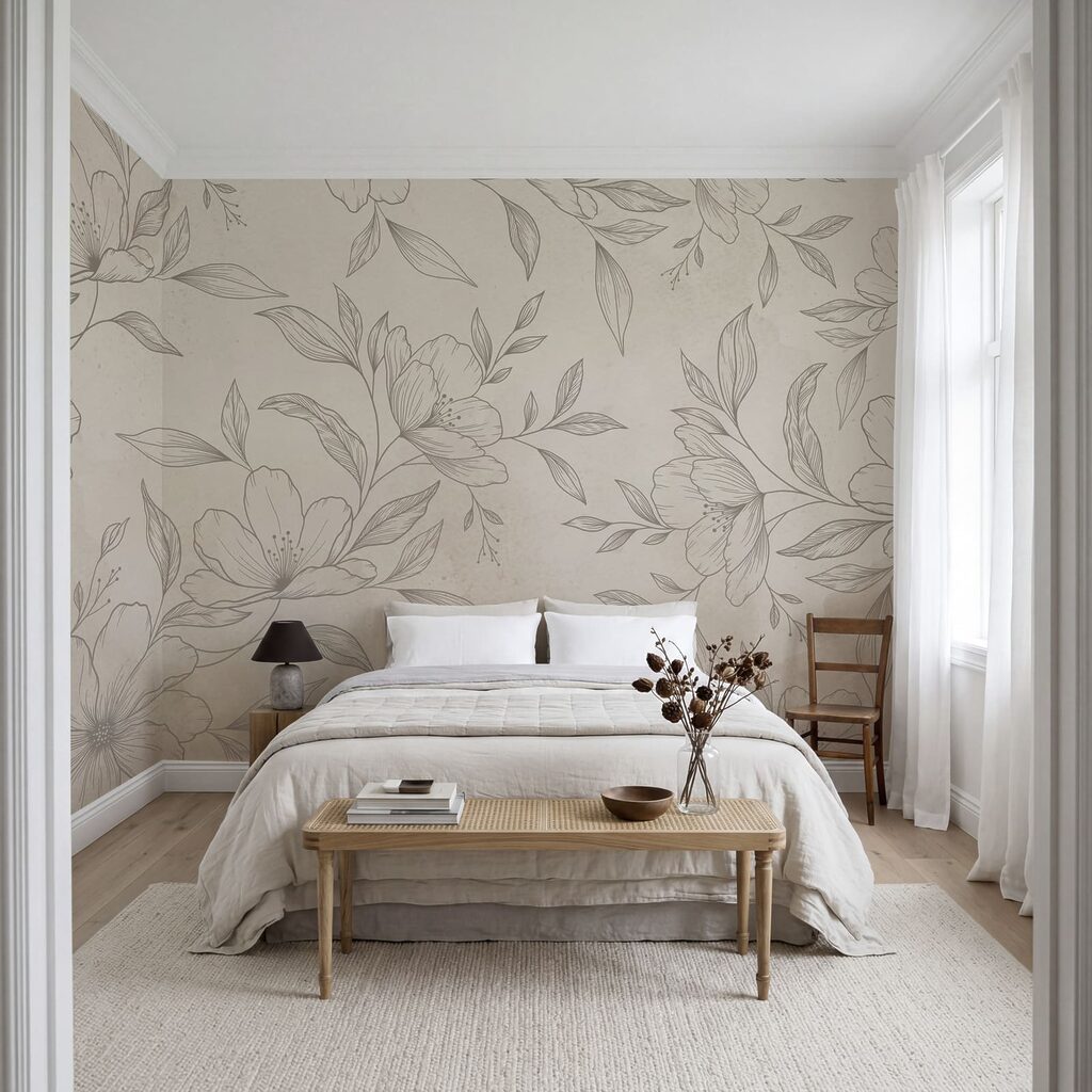 Fein gezeichnete Blüten — Interieur 2