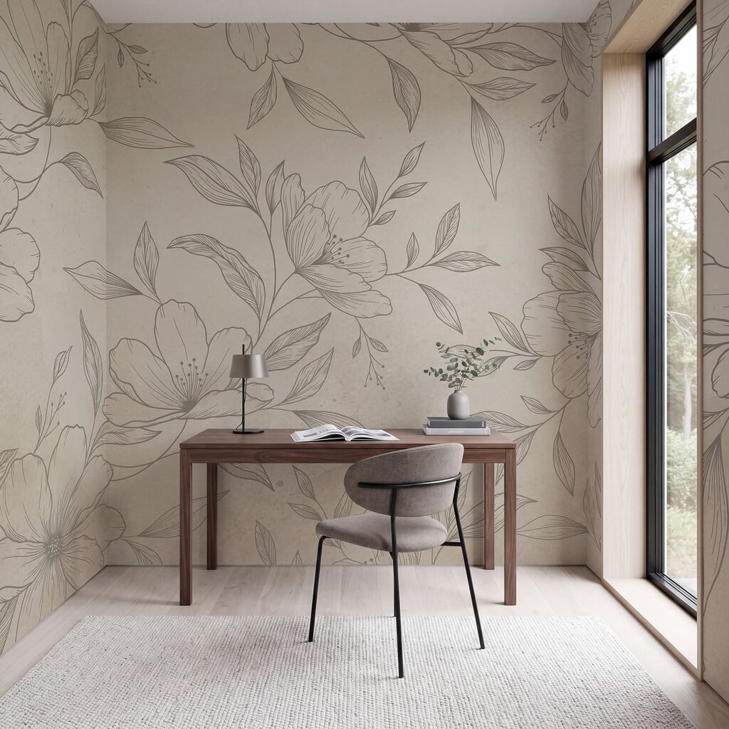Fein gezeichnete Blüten — Interieur 7